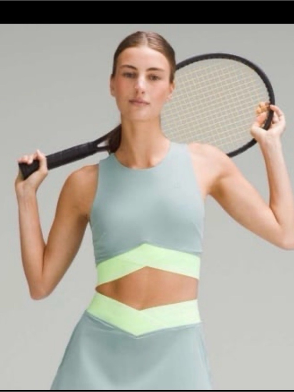 NWT Lululemon V-Waist Cropped Tennis Tank Sz 8